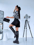 Jeans shorts "CALENDO" 8735 - DARK GREY